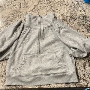 Medium Gray Half-Zip Sweatshirt & Sweetpants suit